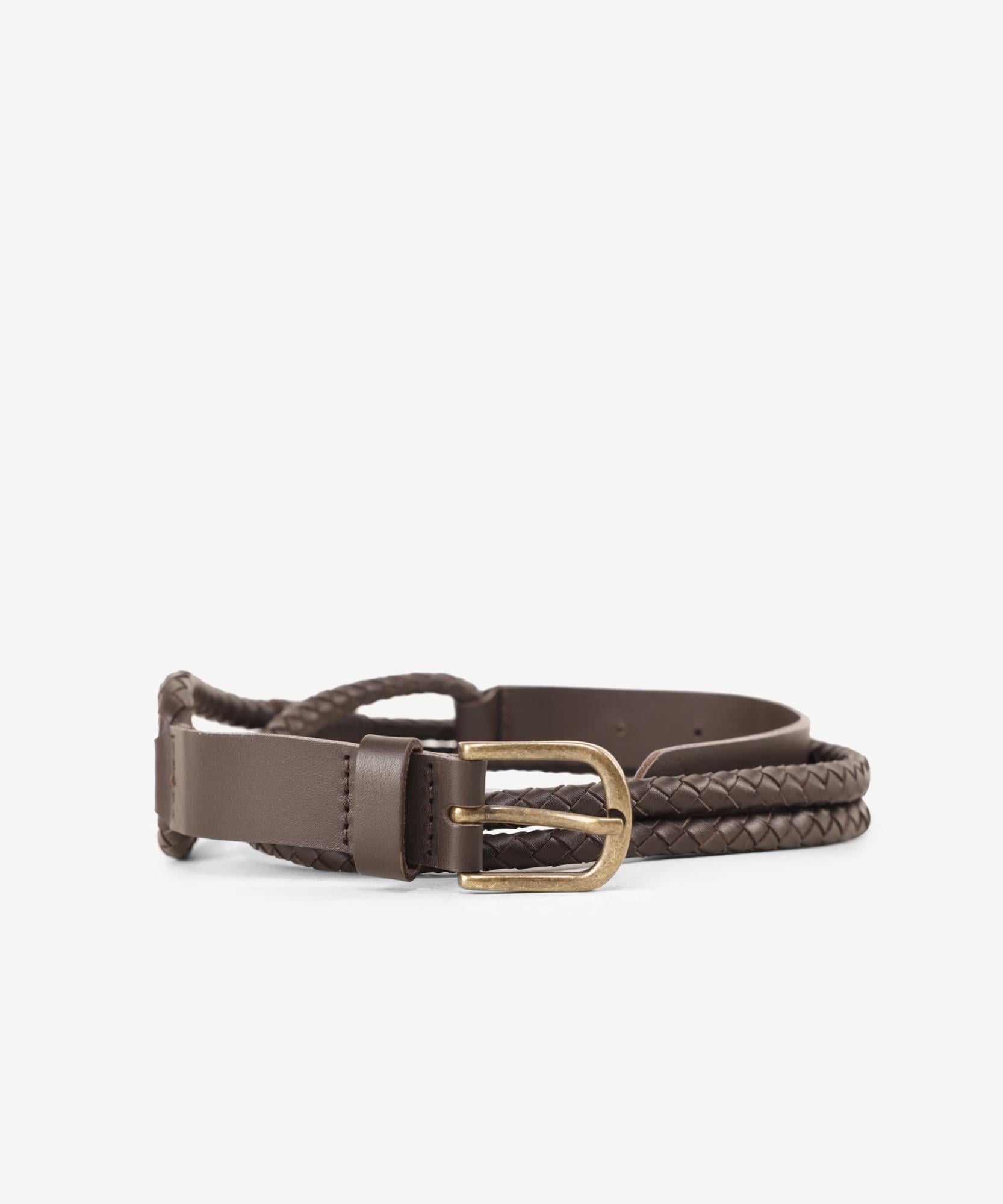  YARGICI Çift Örgülü Deri Kemer