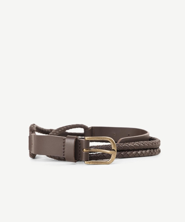  YARGICI Çift Örgülü Deri Kemer