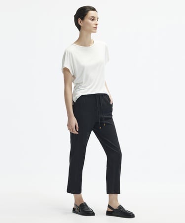  YARGICI Yaka Detaylı Kısa Kollu T-Shirt