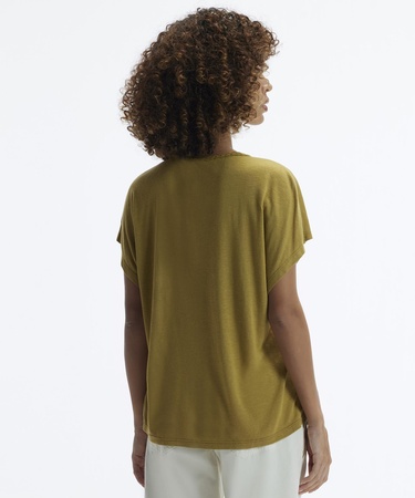  YARGICI Yaka Detaylı Kısa Kollu T-Shirt