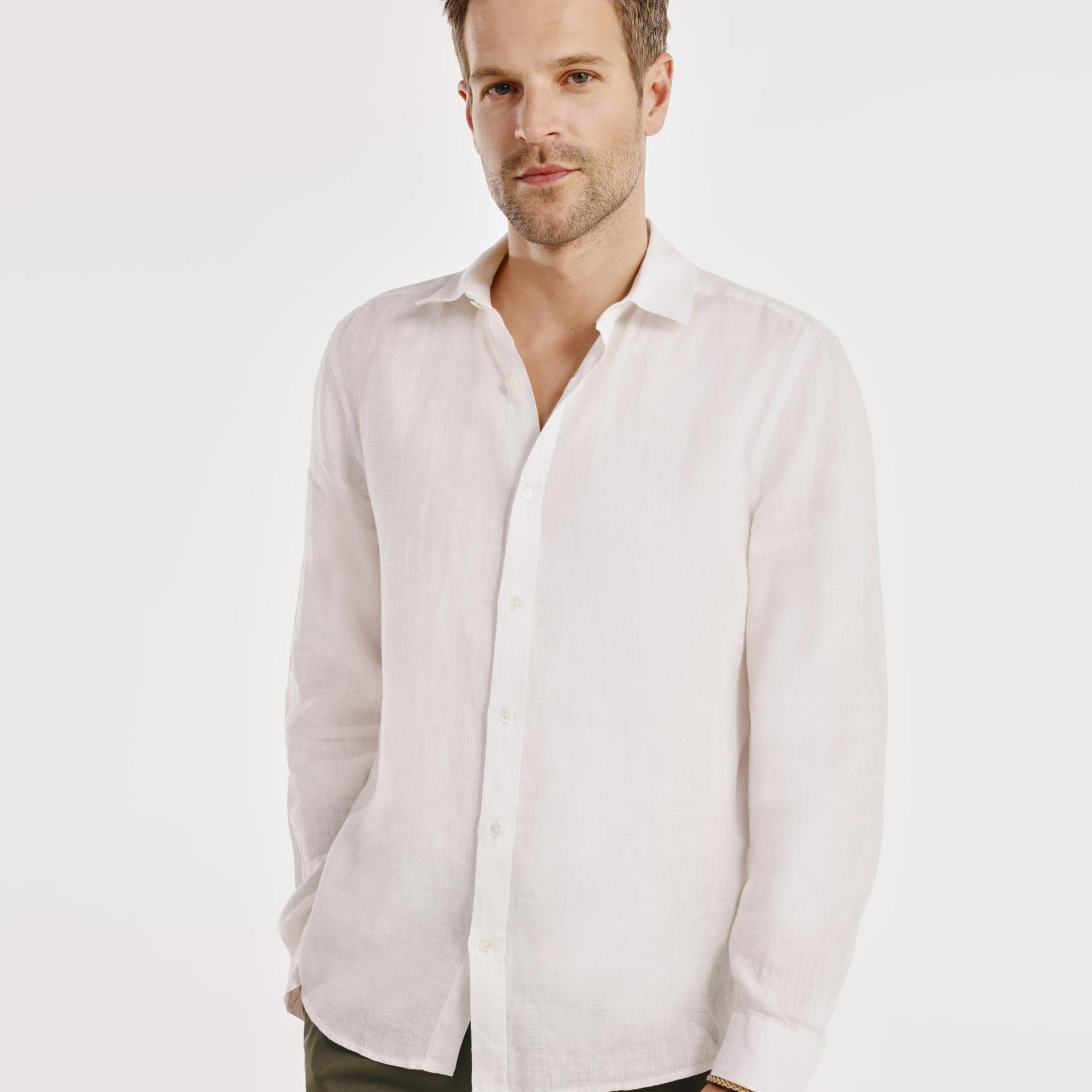 YARGICI Erkek Keten Gömlek