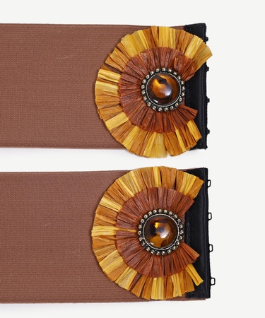  YARGICI Rafya Aksesuar Detaylı Lastik Kemer