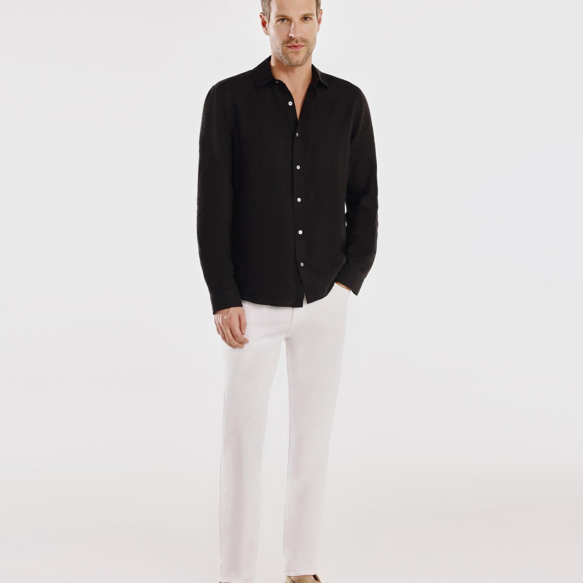 YARGICI Erkek Keten Gömlek