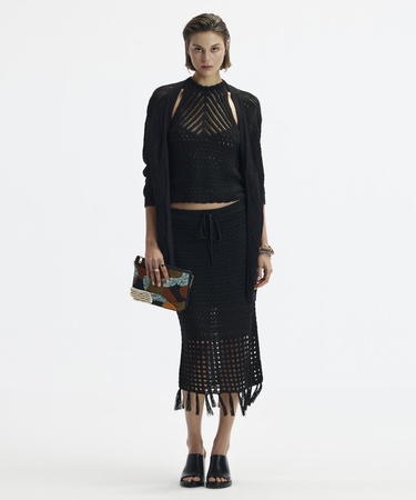  YARGICI Boyundan Bağlanan Triko Üst