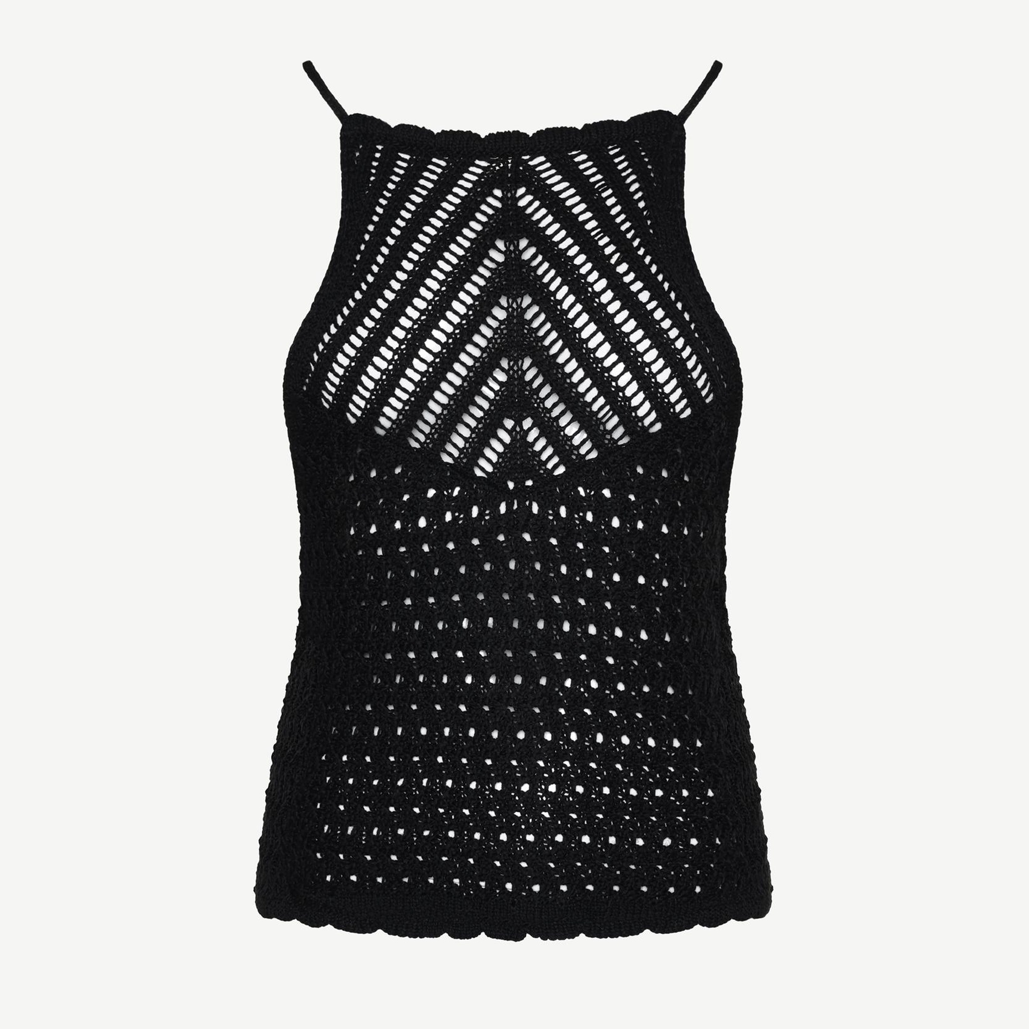 YARGICI Boyundan Bağlanan Triko Üst