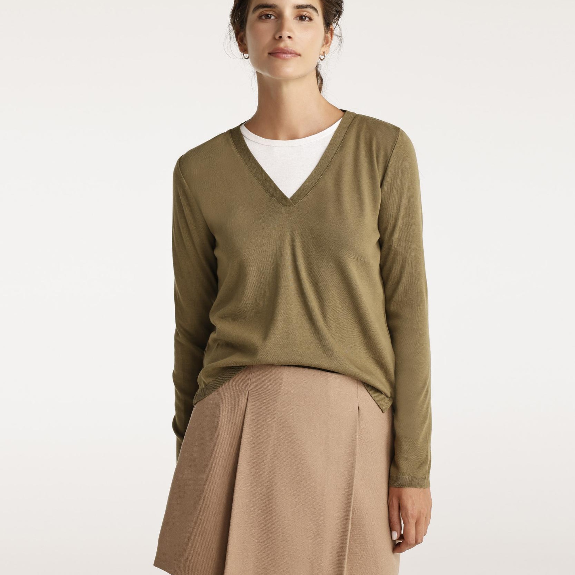 YARGICI V Yaka Uzun Kol Triko