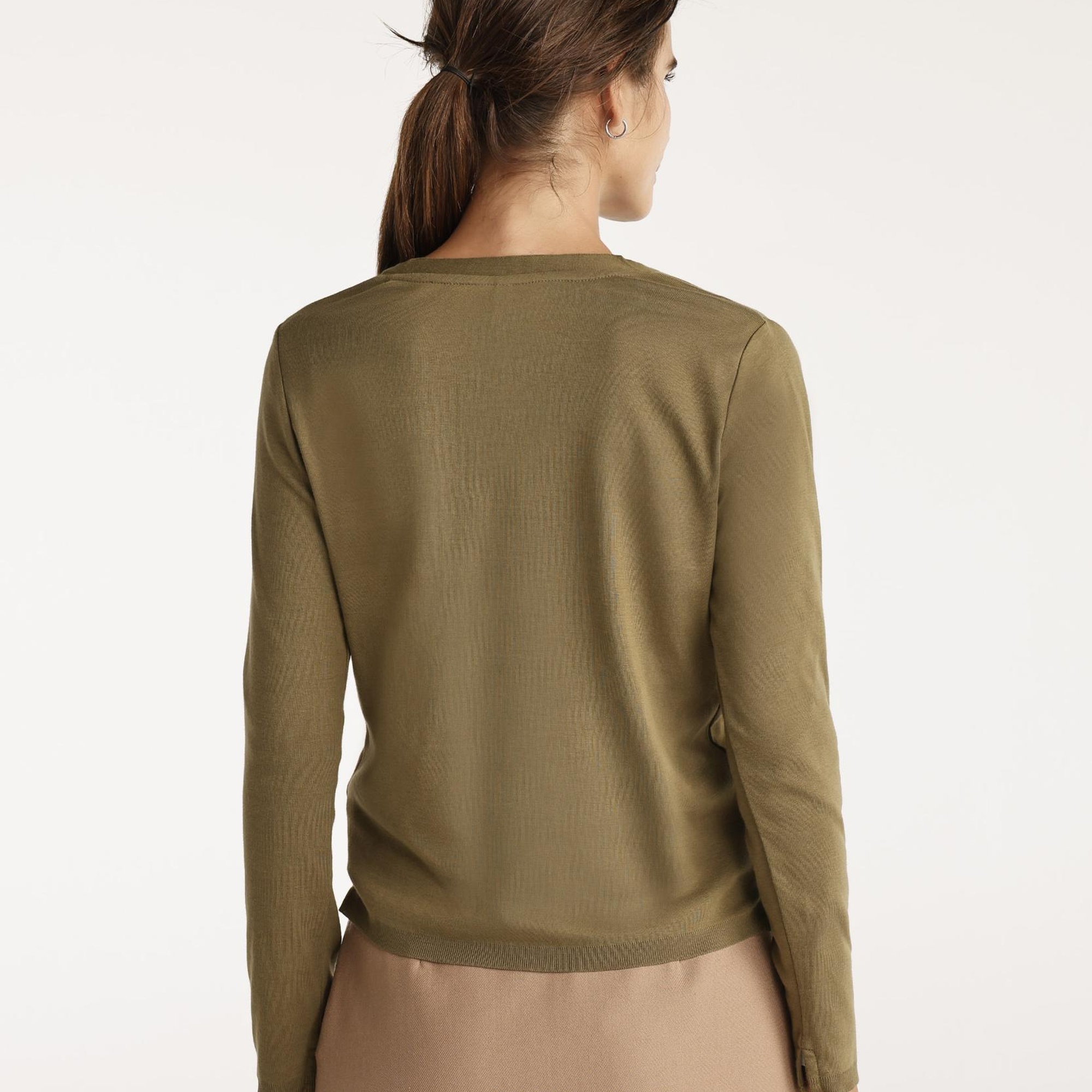 YARGICI V Yaka Uzun Kol Triko