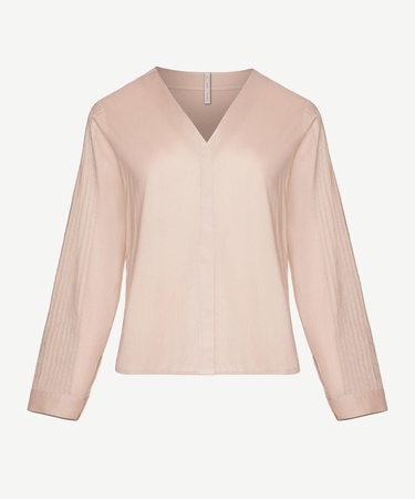  YARGICI Manşeti Bağlamalı V Yaka Uzun Kollu Gömlek