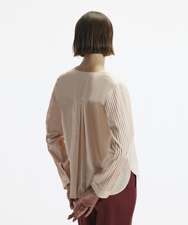  YARGICI Manşeti Bağlamalı V Yaka Uzun Kollu Gömlek