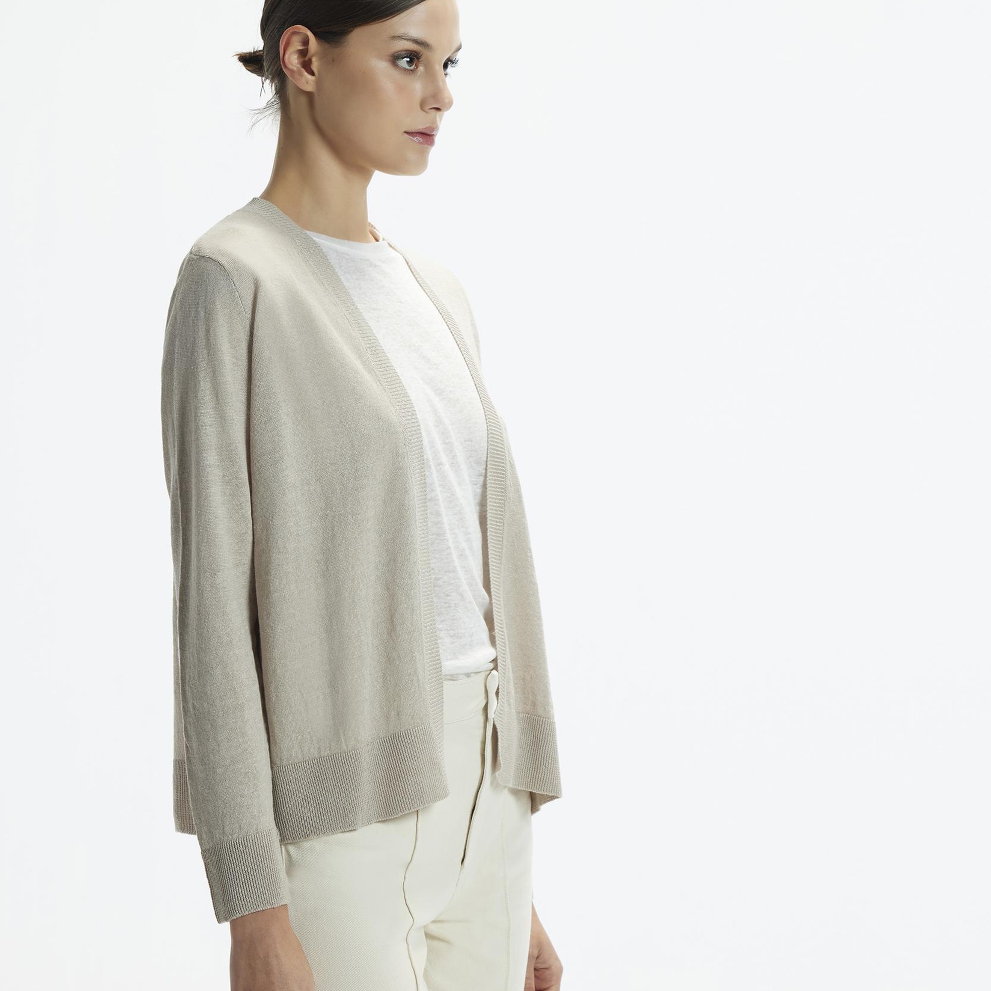 YARGICI V Yaka Önü Açık Hırka