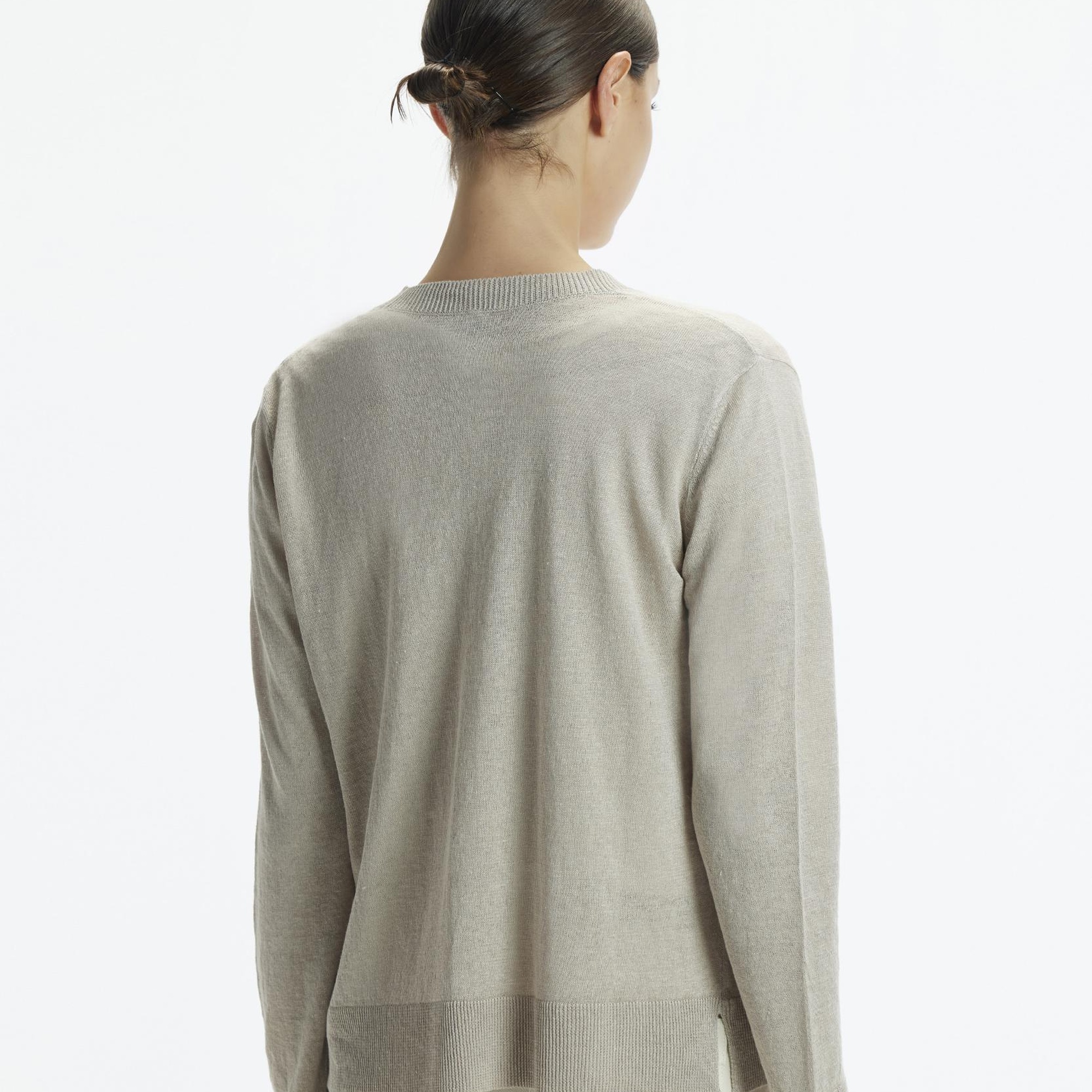 YARGICI V Yaka Önü Açık Hırka