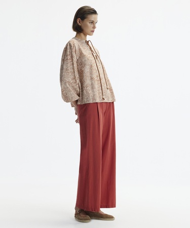  YARGICI Önü Çapraz Bağlama Detaylı Bluz