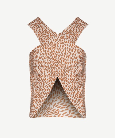  YARGICI Çapraz Yakalı Arka Bedeni Lastikli Bluz