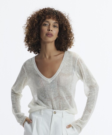  YARGICI V Yaka Uzun Kollu Triko