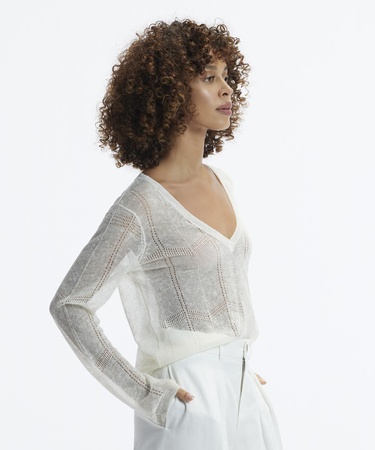  YARGICI V Yaka Uzun Kollu Triko