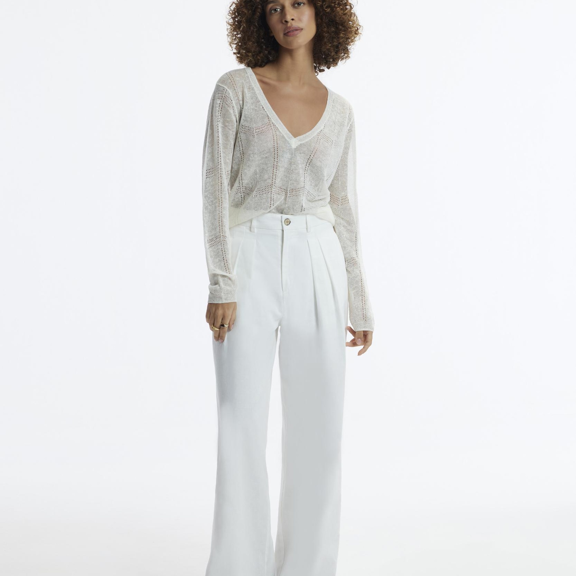 YARGICI V Yaka Uzun Kollu Triko