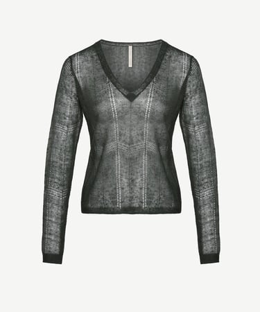  YARGICI V Yaka Uzun Kollu Triko