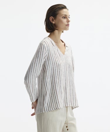  YARGICI Uzun Kollu V Yaka Bluz