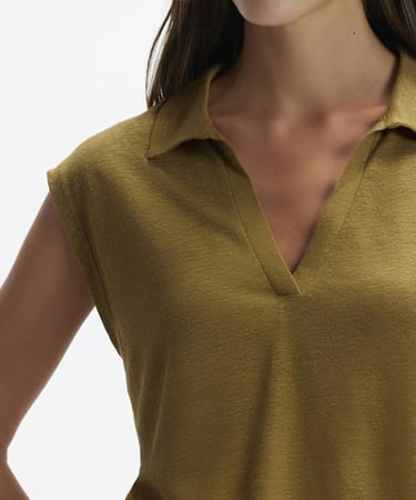  YARGICI Polo Yaka Rahat Kalıp Tshirt