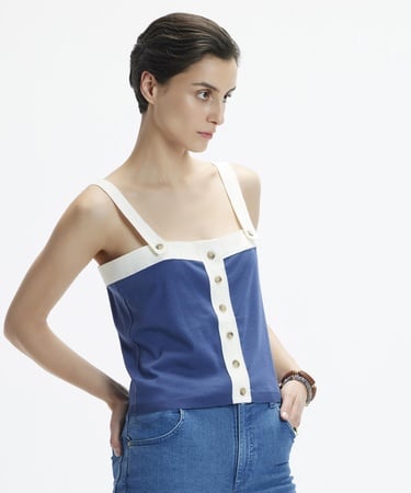  YARGICI Askılı Triko Blüz