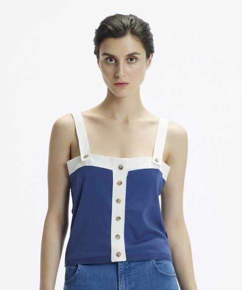  YARGICI Askılı Triko Blüz