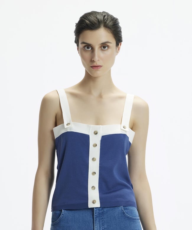  YARGICI Askılı Triko Blüz