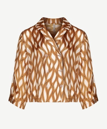  YARGICI Kruvaze Kapamalı Düğme Detaylı Kırlangıç Yaka Gömlek