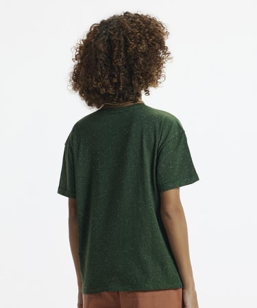  YARGICI Kolu Katlamalı Kısa Kollu T-Shirt