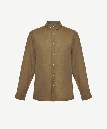  YARGICI Regular Fit Keten Gömlek