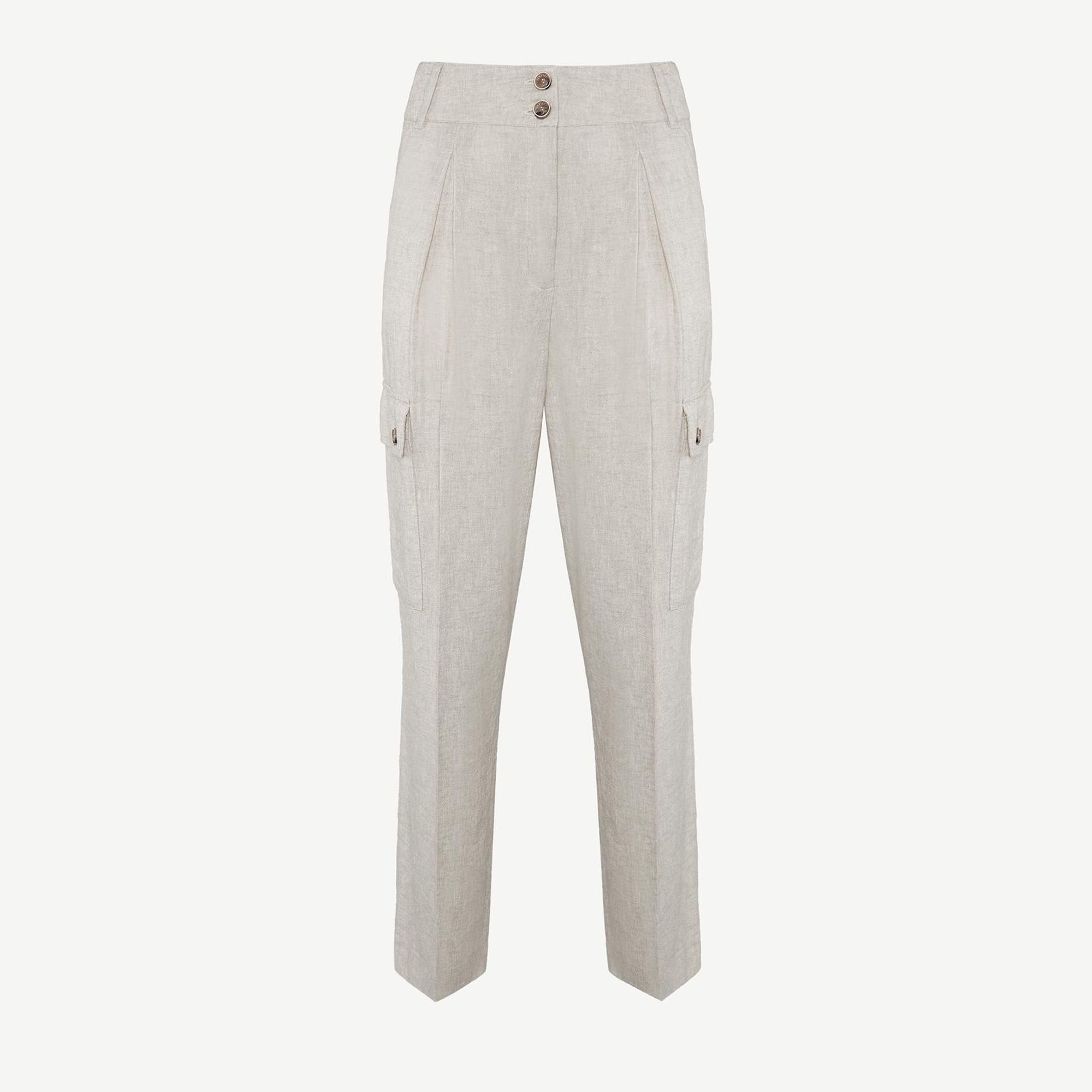 YARGICI Düz Kesim Kırma Detaylı Kargo Pantolon