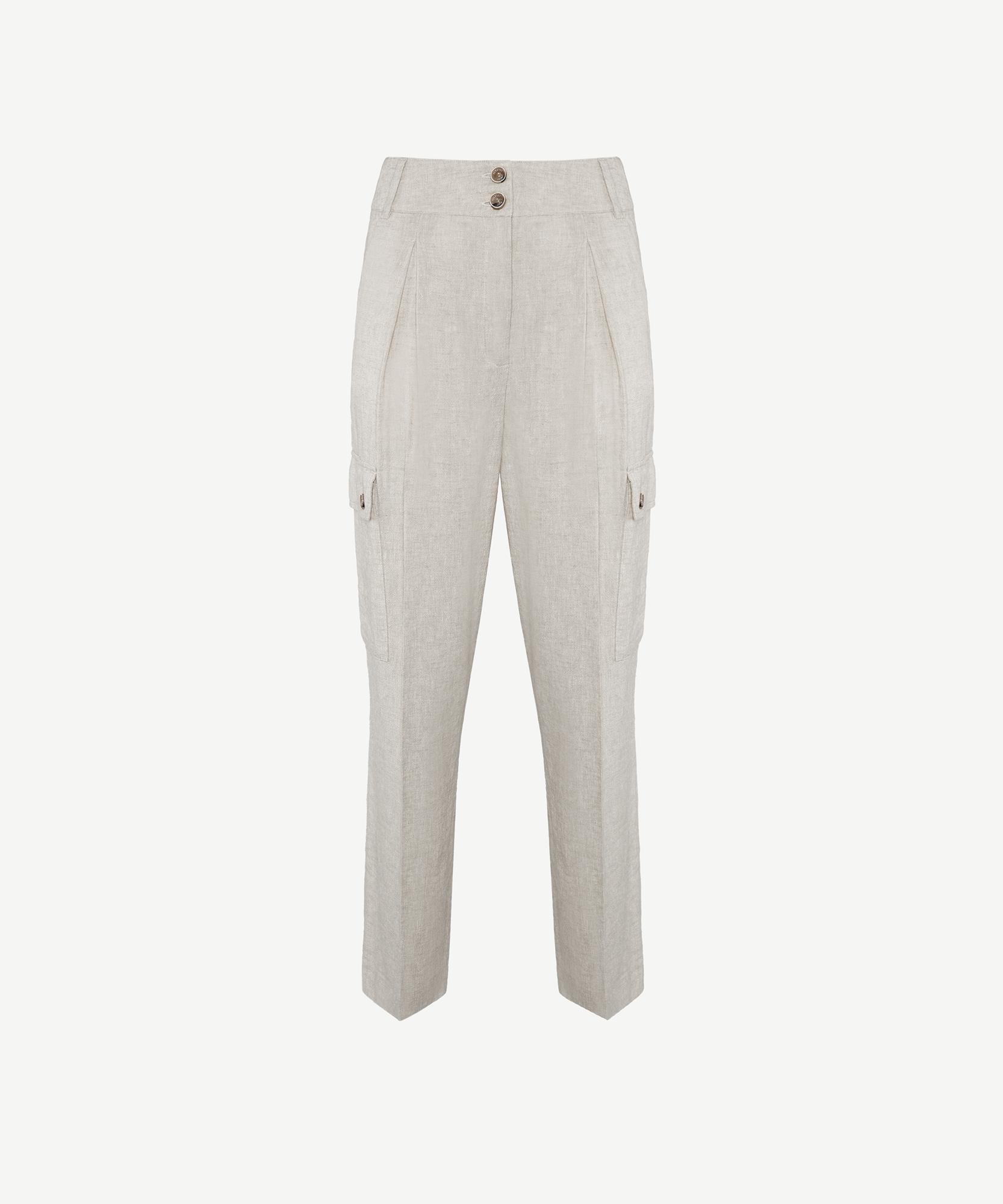  YARGICI Düz Kesim Kırma Detaylı Kargo Pantolon