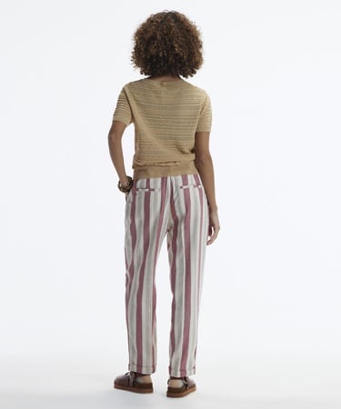  YARGICI Düz Kesim Duble Paça Kemerli Pantolon