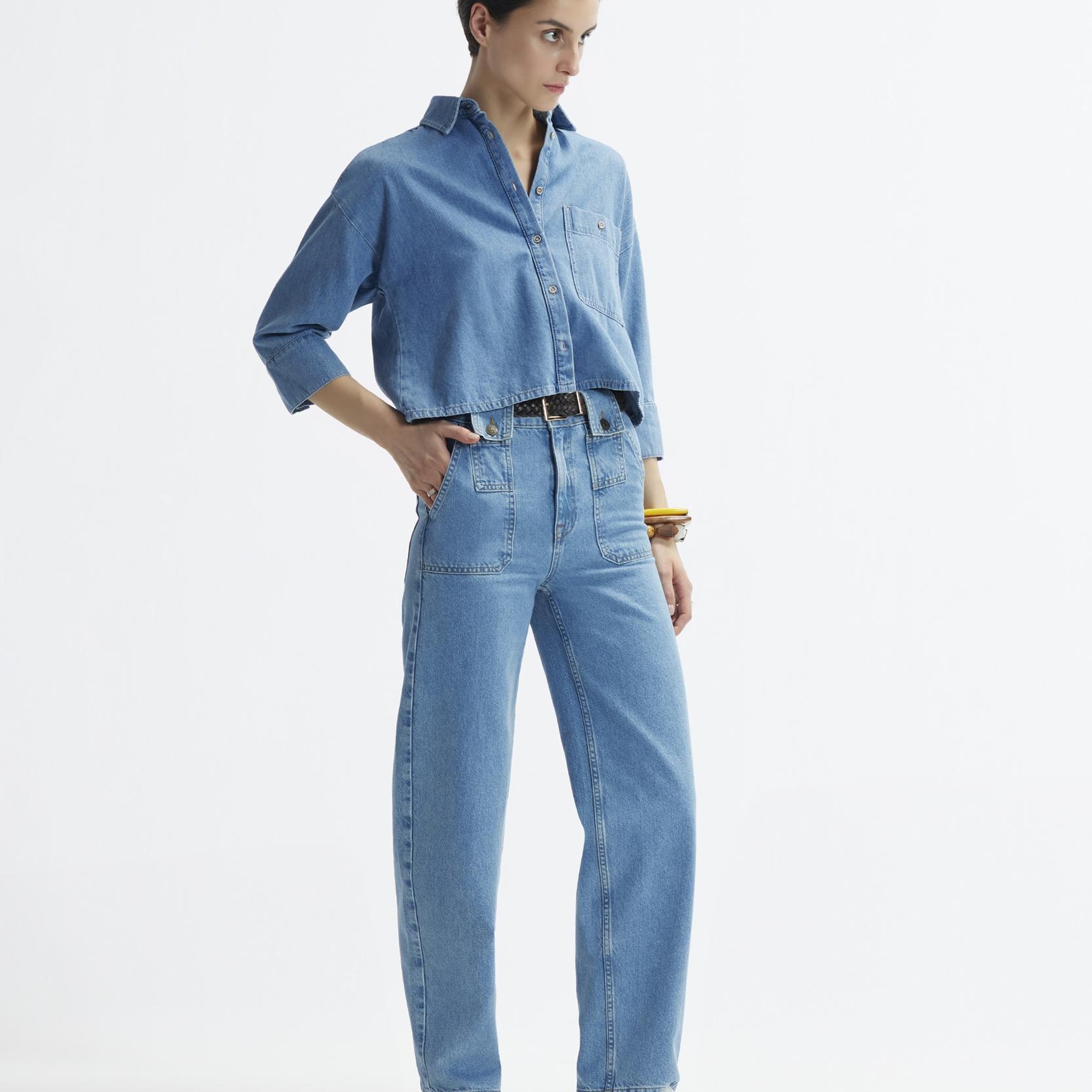 YARGICI Düz Kesim Denim Pantolon