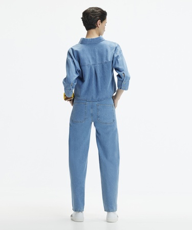  YARGICI Düz Kesim Denim Pantolon