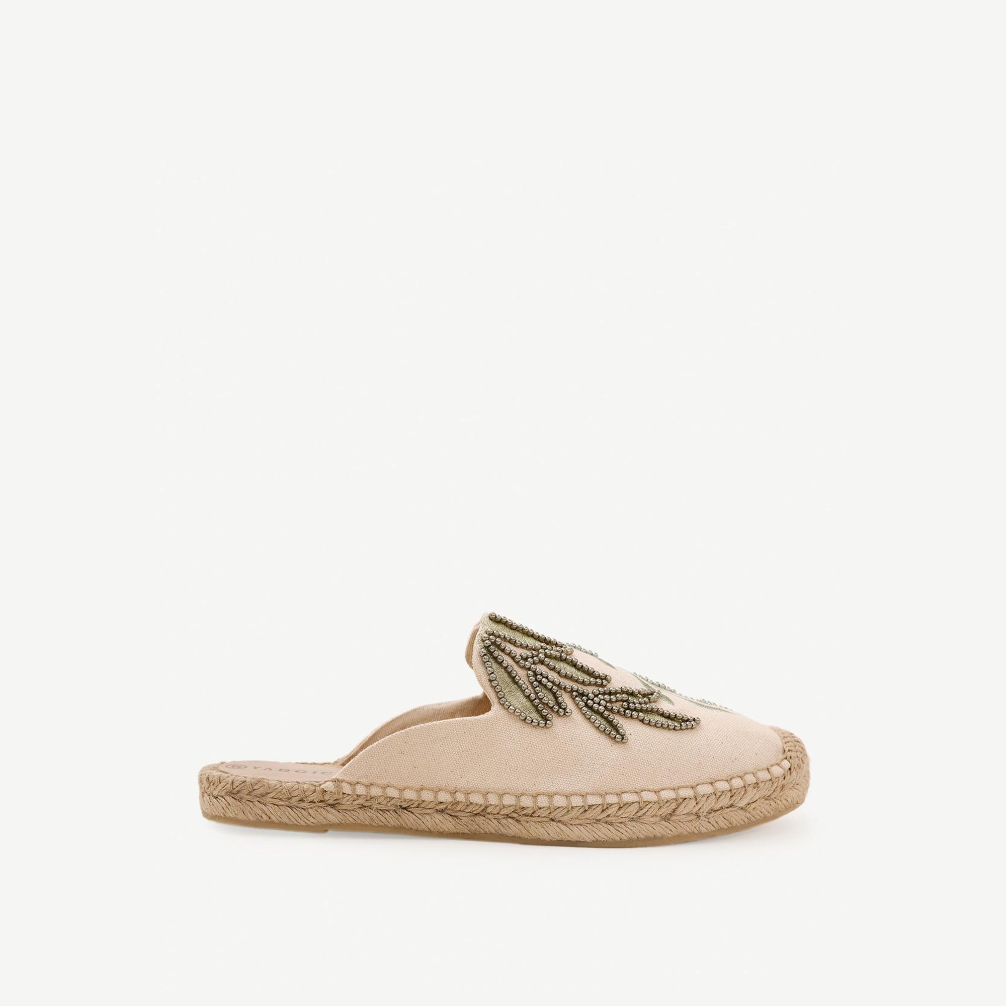 YARGICI Yaprak Desenli Espadril Terlik