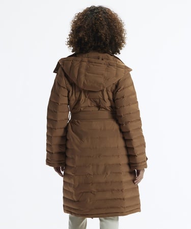  YARGICI Mikrofiber Kapüşonlu Uzun Düğme Ve Cep Detaylı Kemerli Pardösü