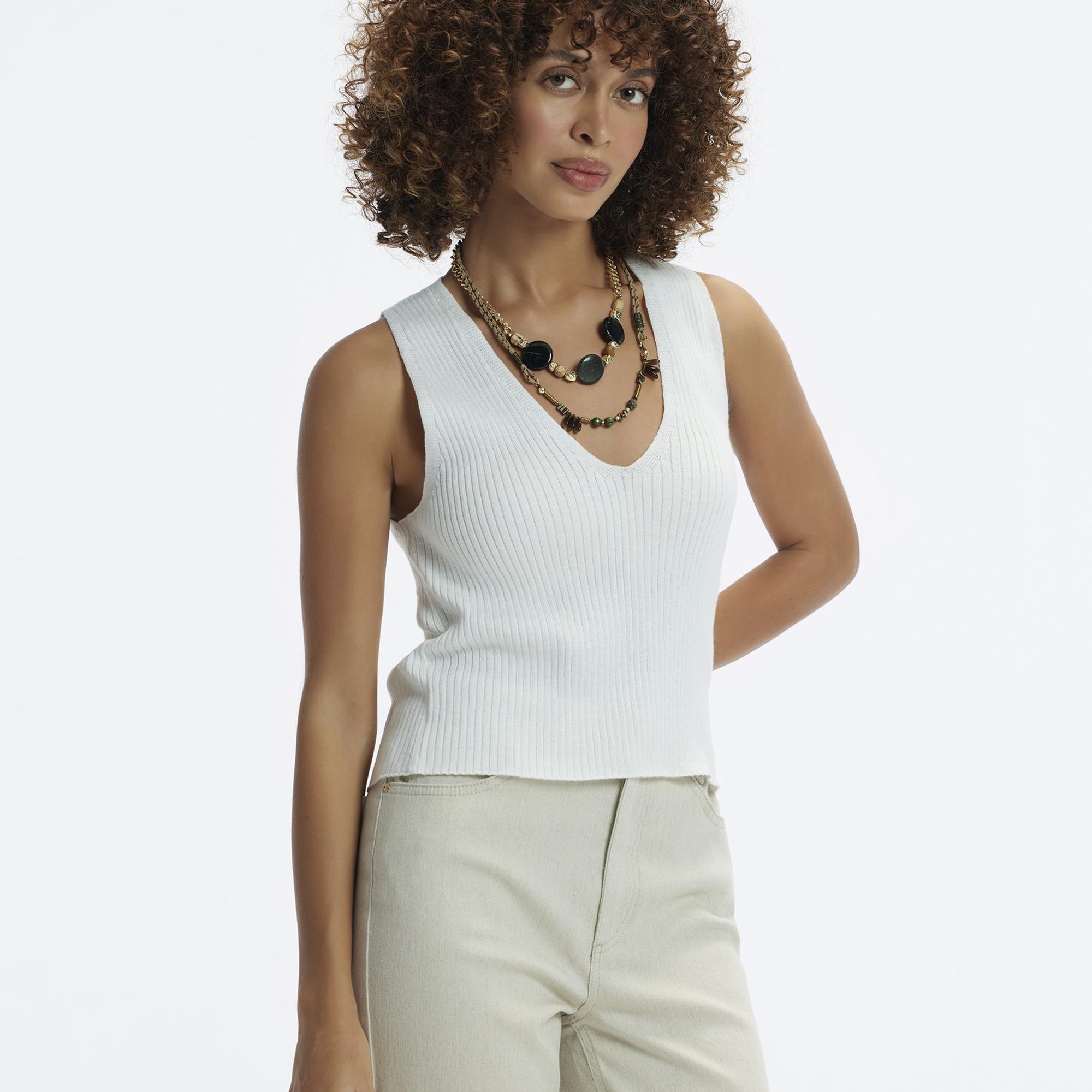 YARGICI Kolsuz V Yakalı Triko