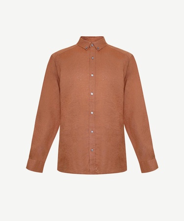  YARGICI Regular Fit Keten Gömlek