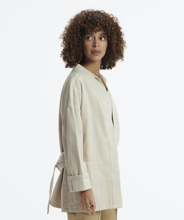  YARGICI Kemer Detaylı Non Denim Pardösü