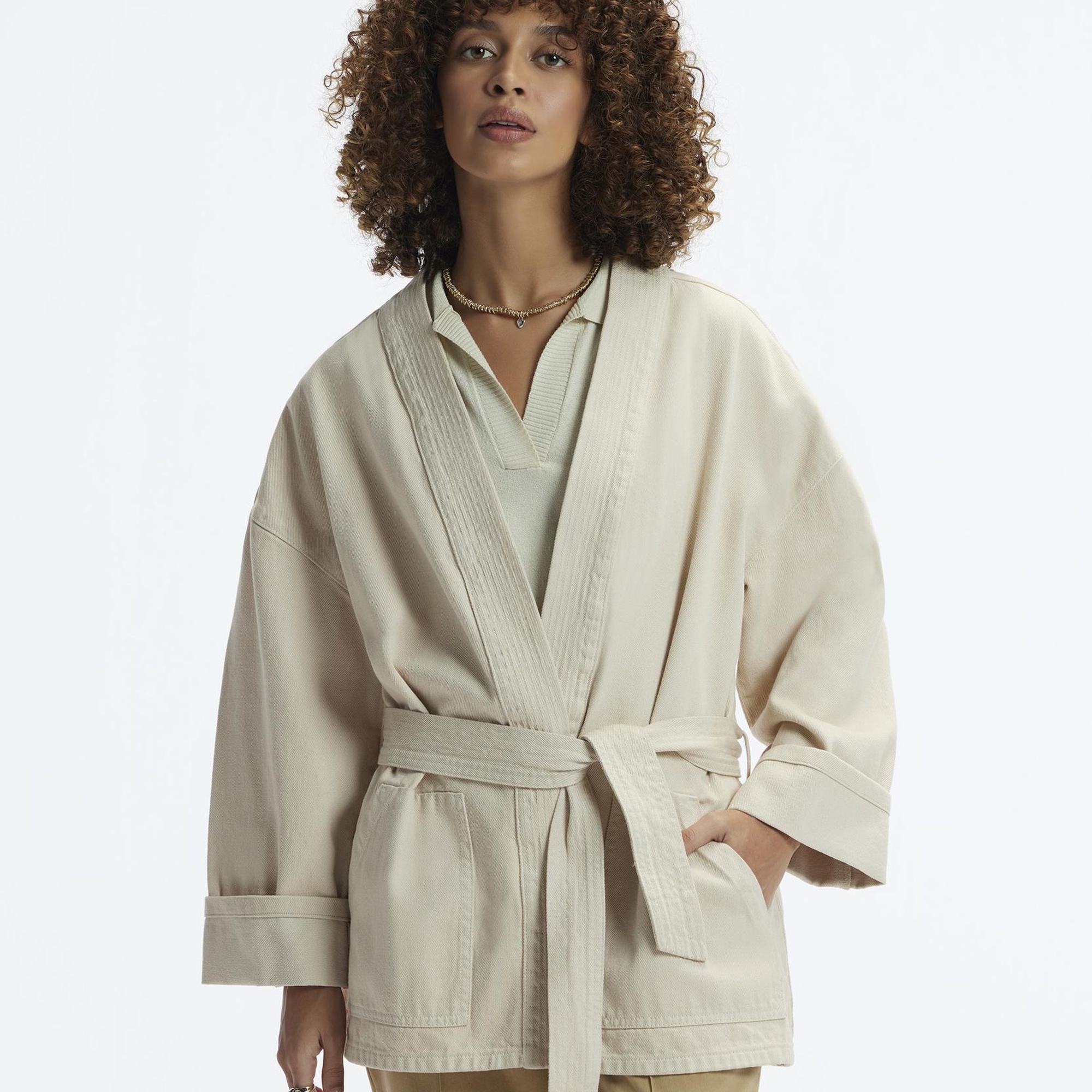 YARGICI Kemer Detaylı Non Denim Pardösü