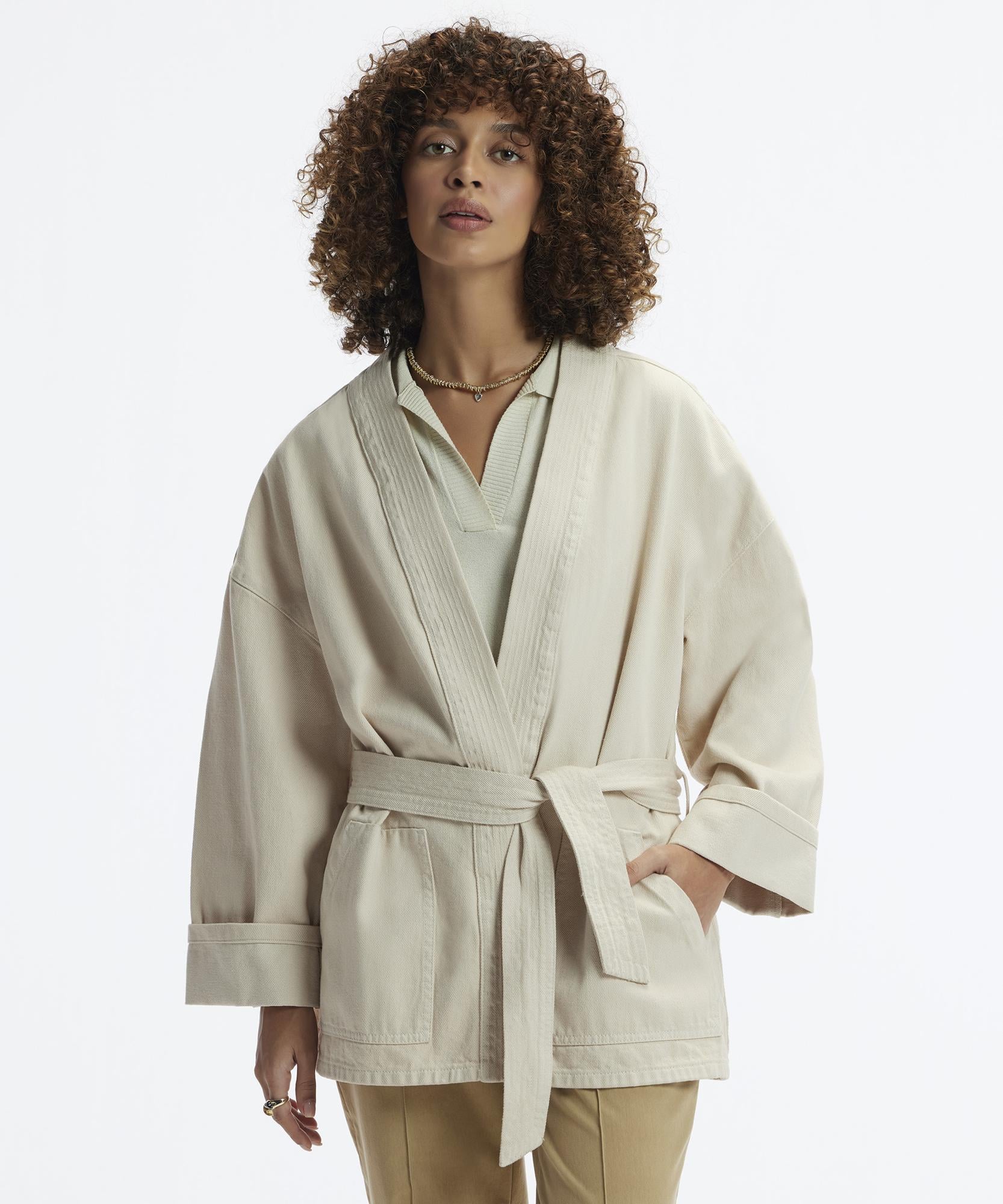  YARGICI Kemer Detaylı Non Denim Pardösü