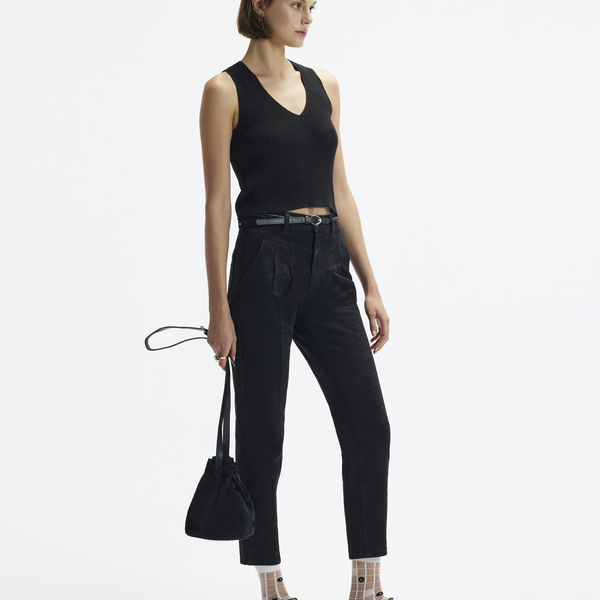 YARGICI Kolsuz V Yakalı Triko