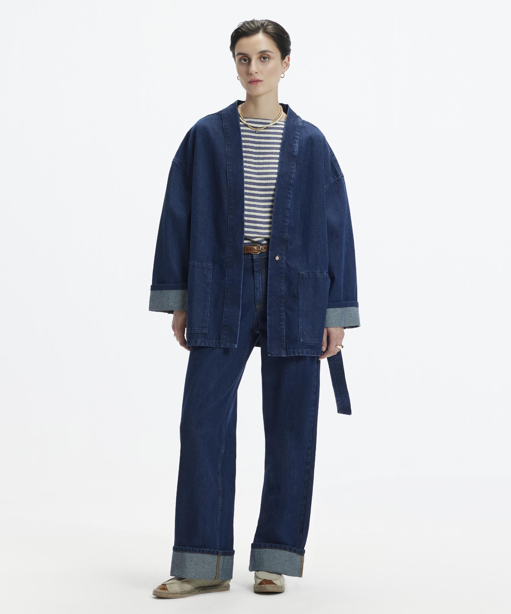  YARGICI Kemer Detaylı Non Denim Pardösü