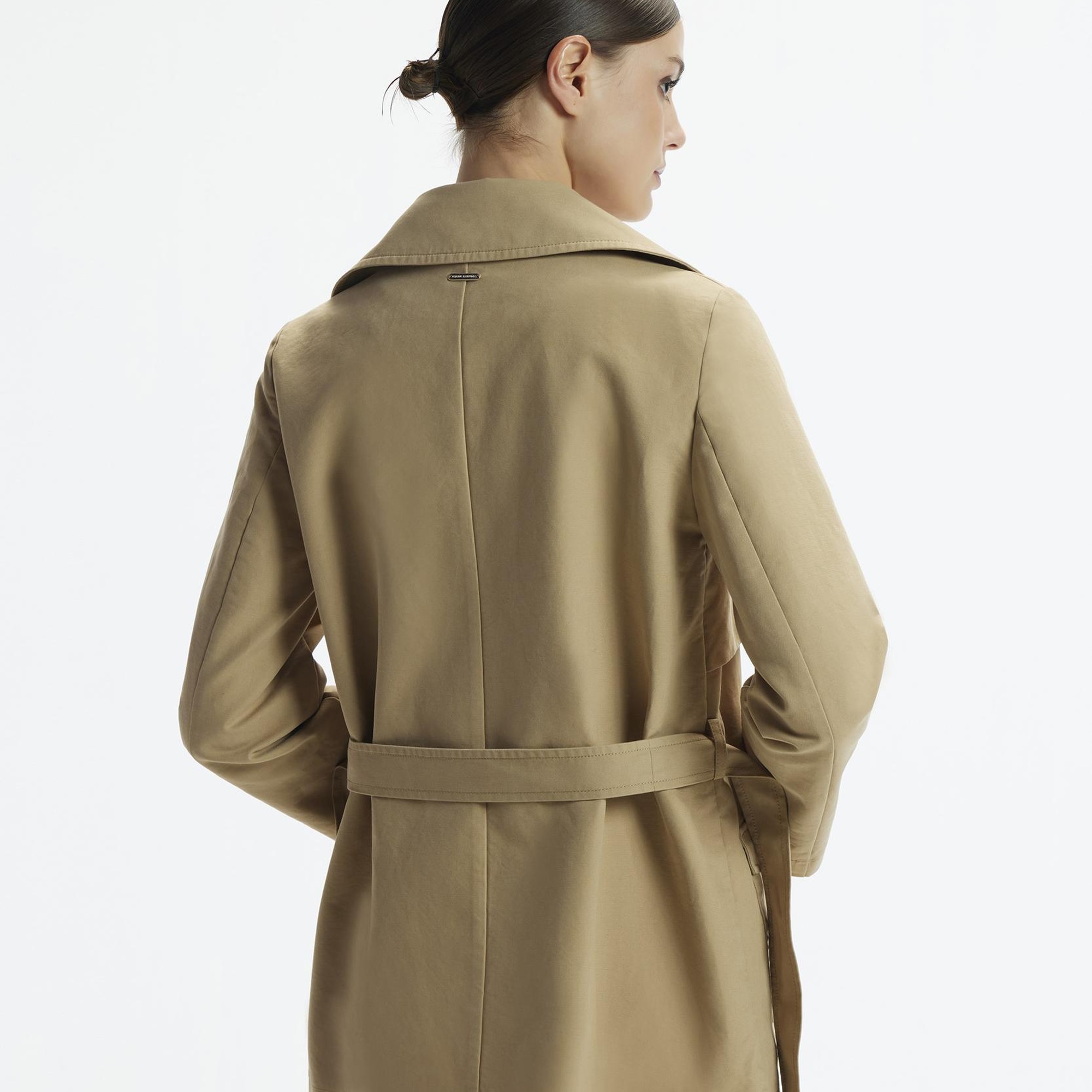 YARGICI Kelebek Yaka Rüzgarlıklı Kısa Pardösü