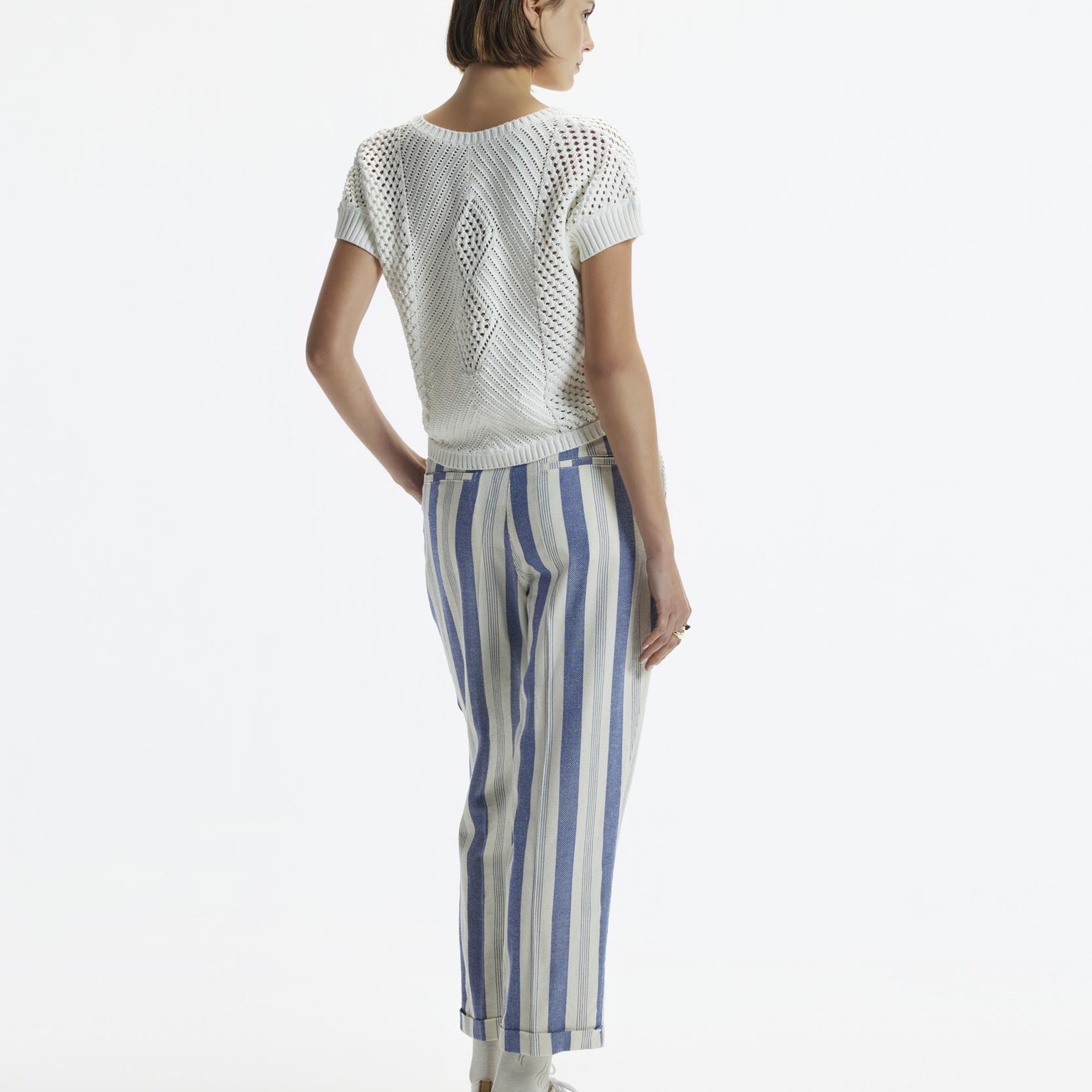 YARGICI Düz Kesim Duble Paça Kemerli Pantolon