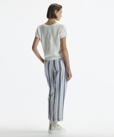  YARGICI Düz Kesim Duble Paça Kemerli Pantolon