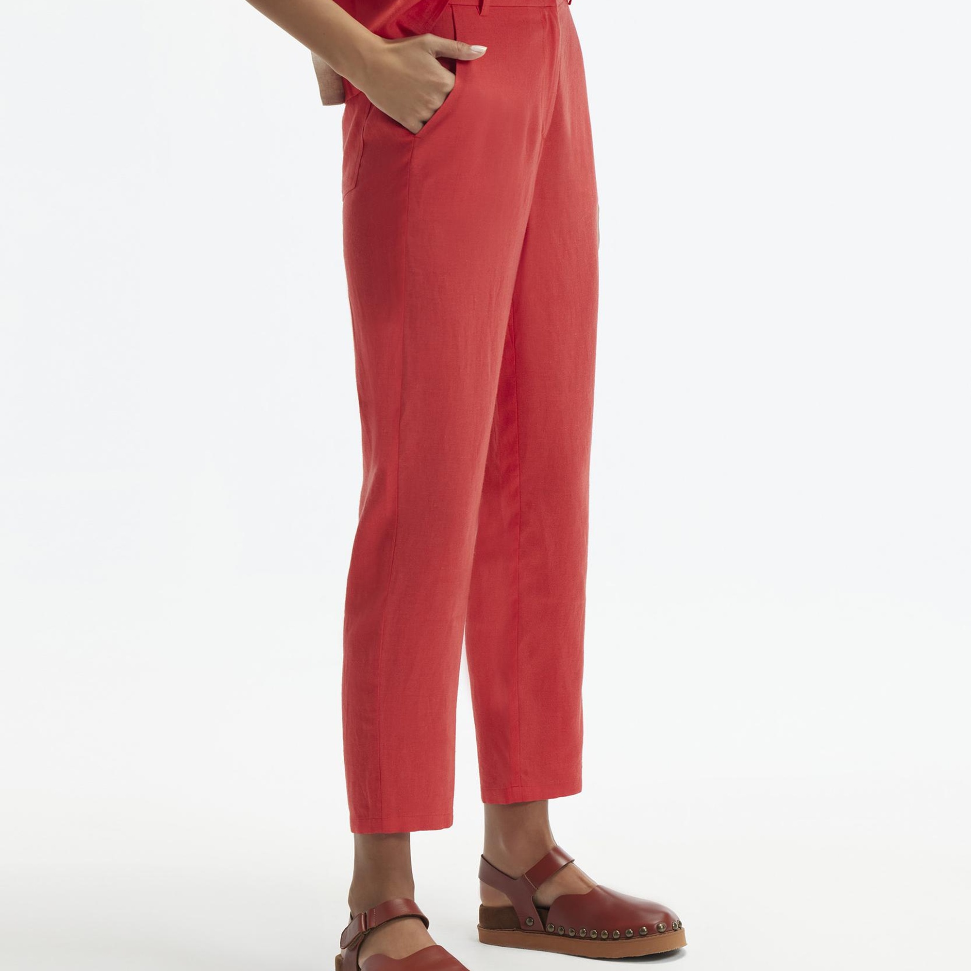 YARGICI Havuç Kesim Düğmeli Pantolon