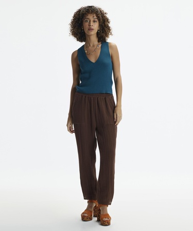  YARGICI Düz Kesim Beli Lastikli Pantolon