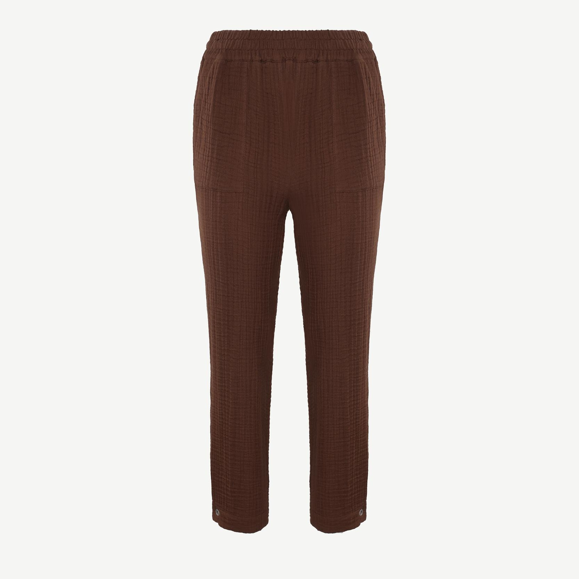 YARGICI Düz Kesim Beli Lastikli Pantolon