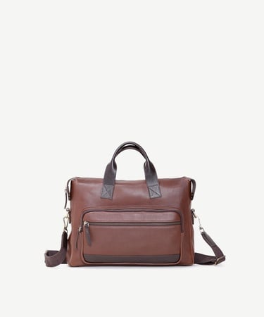  YARGICI Deri Detaylı Laptop Çantası